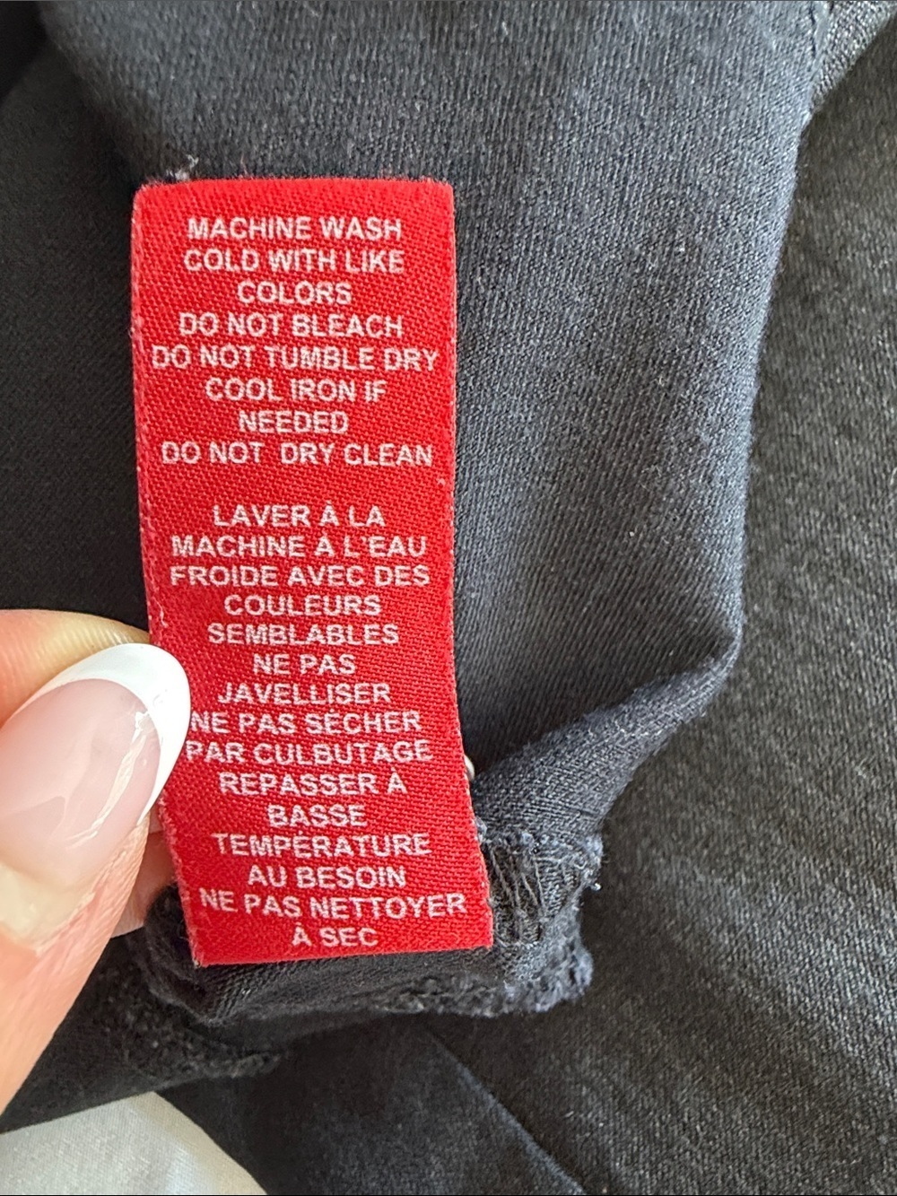 Saks Fifth Avenue Black Pants with Red Label - Picture 10 of 10